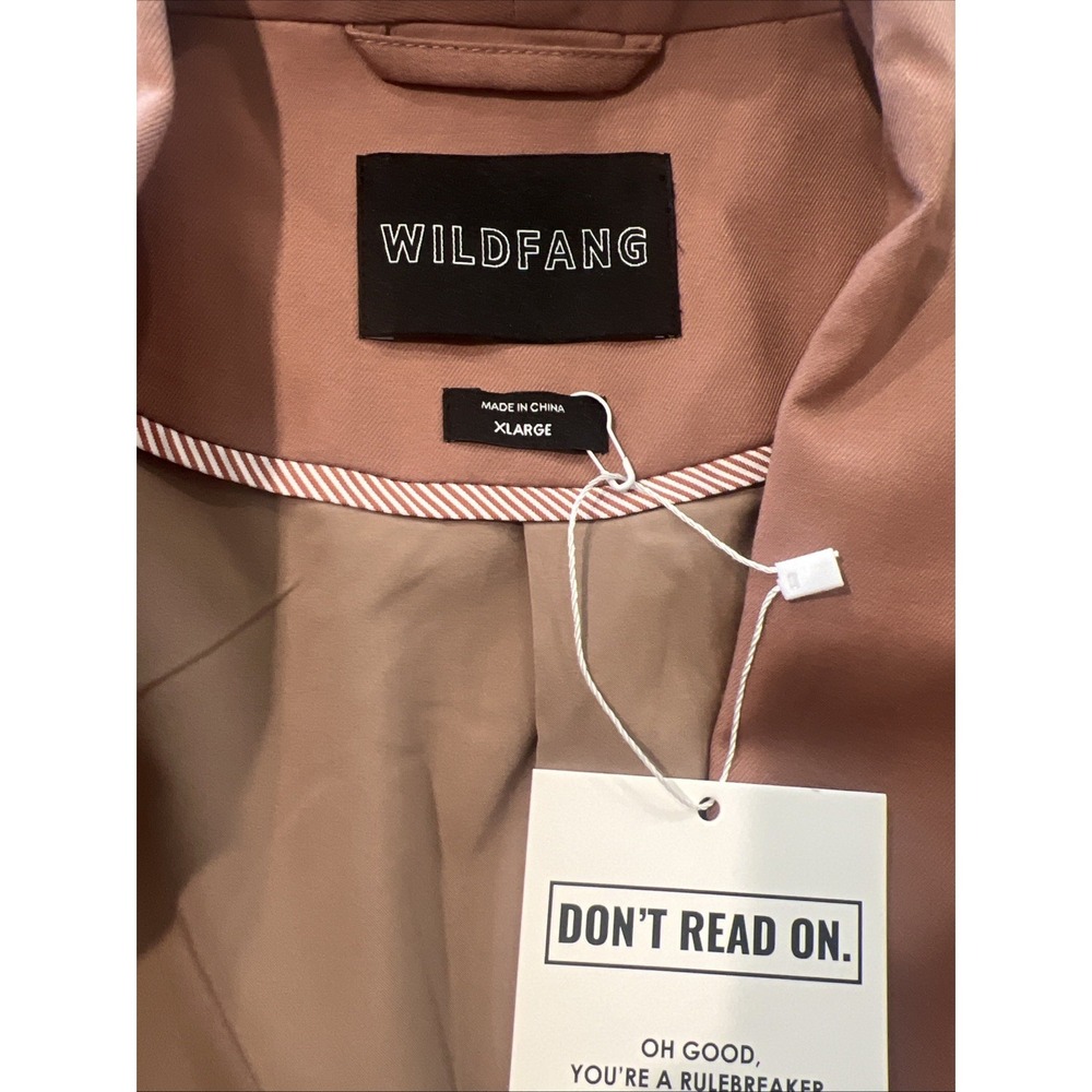 Wildfang The‎ Empower Colorblock Tux Blazer Rose Brown Yellow Women's XL NWT - Picture 5 of 5